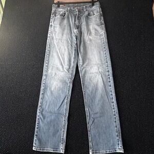 Faconnable Vintage Jeans Men's 32R Blue Straight Leg Stretch Denim Pants